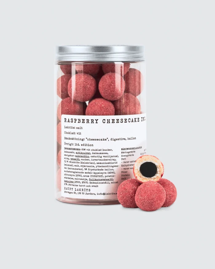 Raspberry Cheesecake Inc 250g.