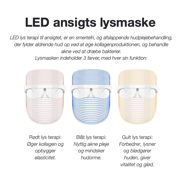 Kære apotek Genre LED lys ansigtsmaske (lys terapi) - Dit Fokus