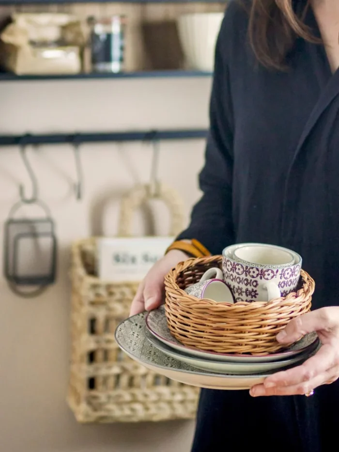 Karine Tallerken Stor, Grøn, Stentøj, assorteret - Image 2