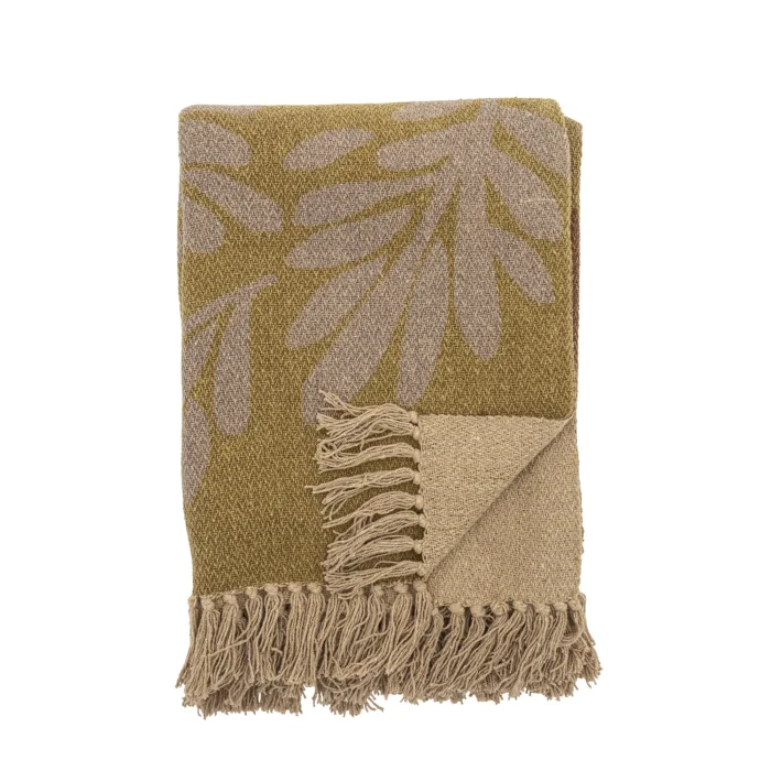 Lark Plaid, Gul, Genanvendt Bomuld