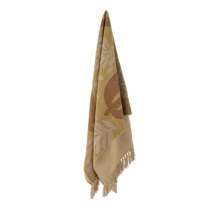 Lark Plaid, Gul, Genanvendt Bomuld - Image 3