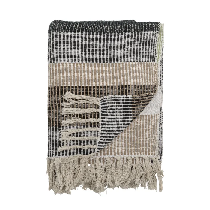 Isnel Plaid, Brun, Genanvendt Bomuld