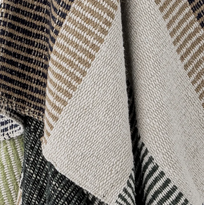 Isnel Plaid, Brun, Genanvendt Bomuld - Image 2