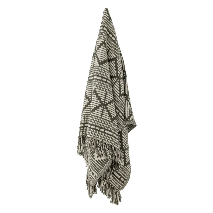 Gutte Plaid, Grøn, Genanvendt Bomuld - Image 2