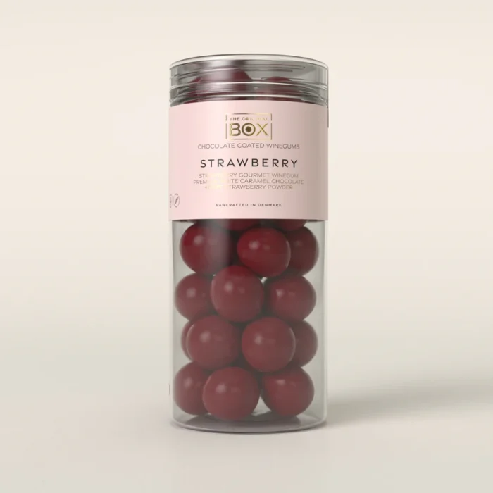 The orginal box Tube Tube 2 large - White Caramel Chocolate Pure Strawberry 250 g.