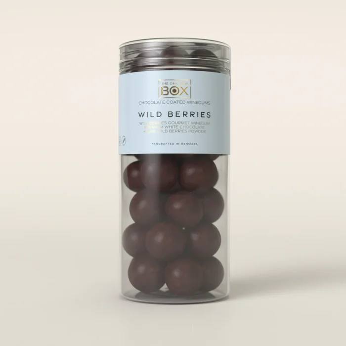 The orginal box Tube Tube 3 large - White Chocolate Wild Berries 250 g.