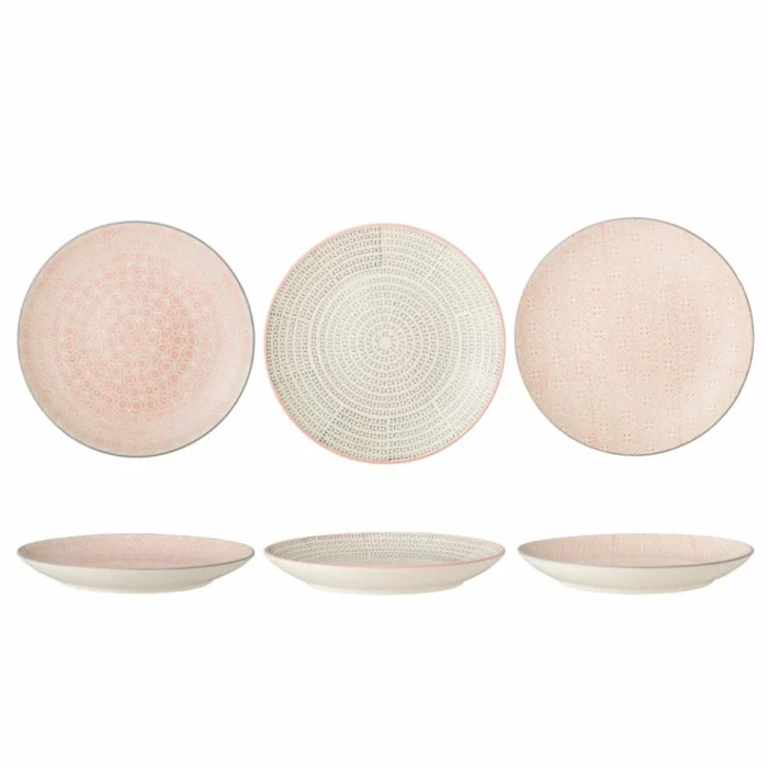 Cécile Tallerken Stor, Rosa, Stentøj, assorteret