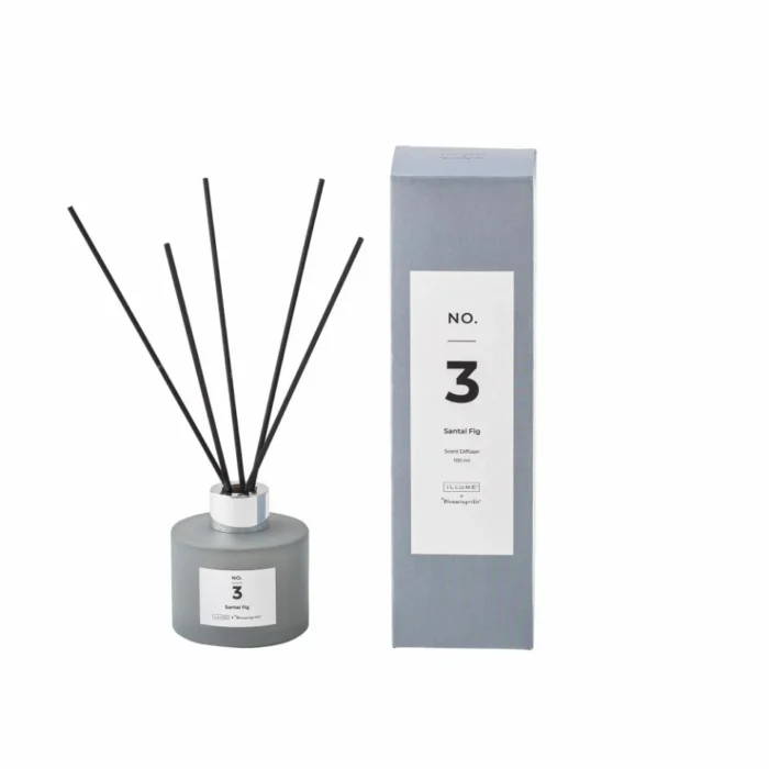 NO. 3 - Santal Fig Duftpinde, Blå, Duftevand