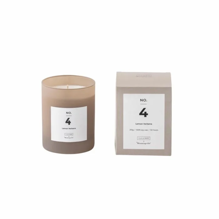 NO. 4 - Lemon Verbena Duftlys, Natur, Naturlig Voks