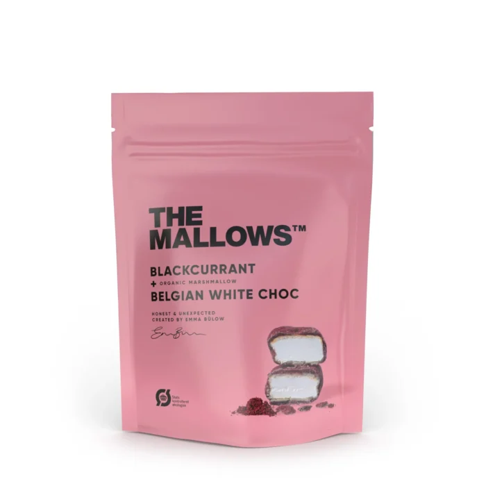 Blackcurrant & White Choc - Skumfiduser med solbær og hvid chokolade - 90g