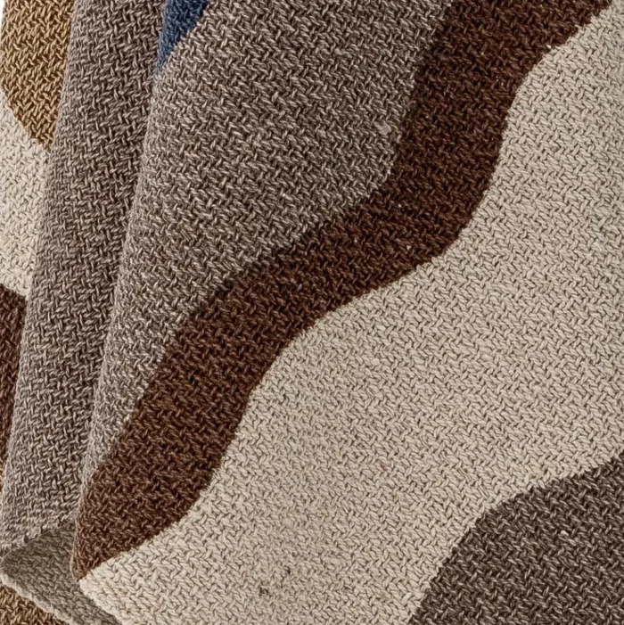 Stephania Plaid, Brun, Genanvendt Bomuld - Image 3