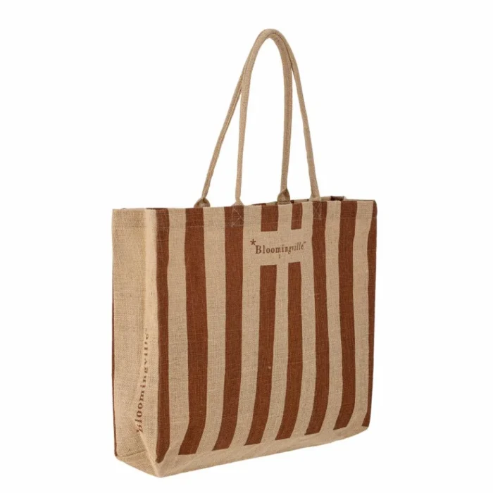 Bergamo Indkøbspose, Brun, Jute - Image 2