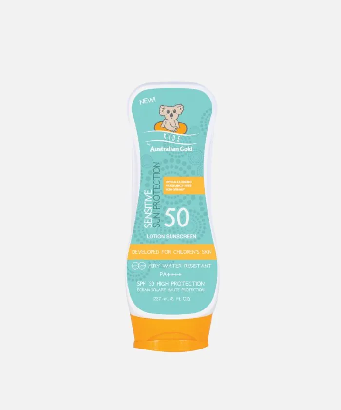 Kids, Sensitiv solcreme Lotion med Spray, SPF 50